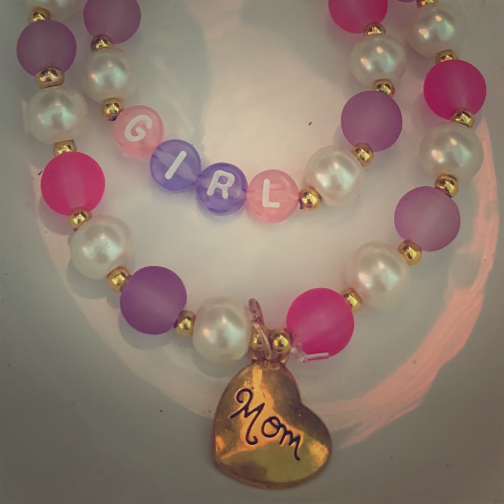 Mommy & Baby Girl Hand Made Duo Bracelet